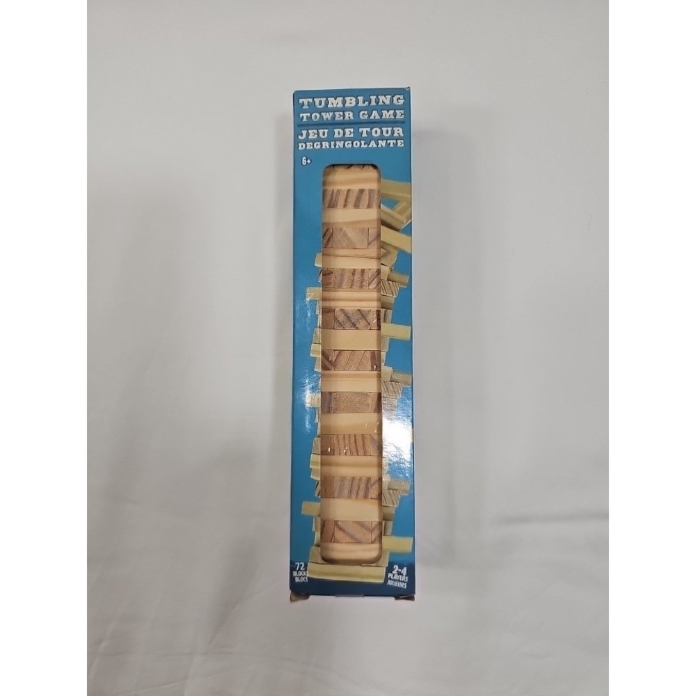 72 Pc Set Tumbling Tower Game Wooden Stacking Blocks New